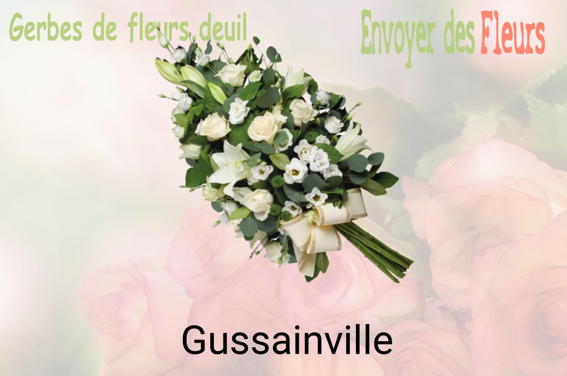 Gerbe de fleurs de deuil livrée à Gussainville